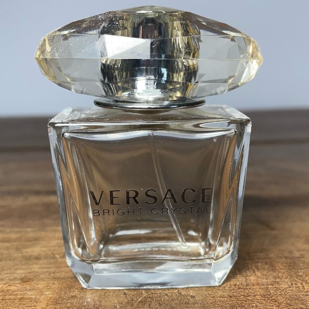 Versace Bright crystal empty perfume bottle dresser decor upcycle